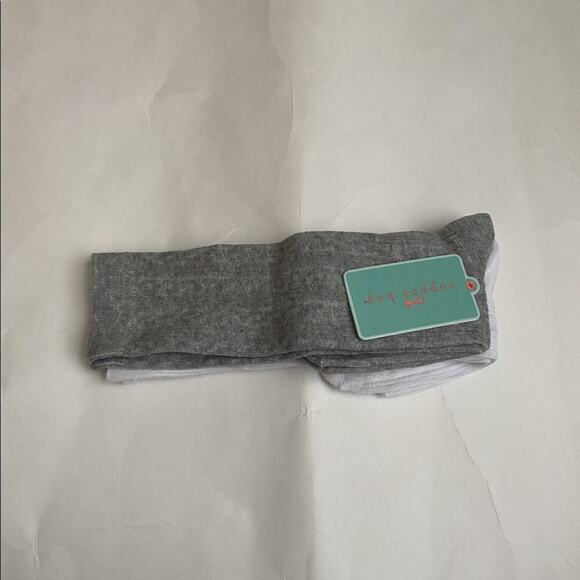 Copper Key Girls 2 Pack Cable Knit Knee High Socks Size 7 (Grey/White) - Picture 3 of 5